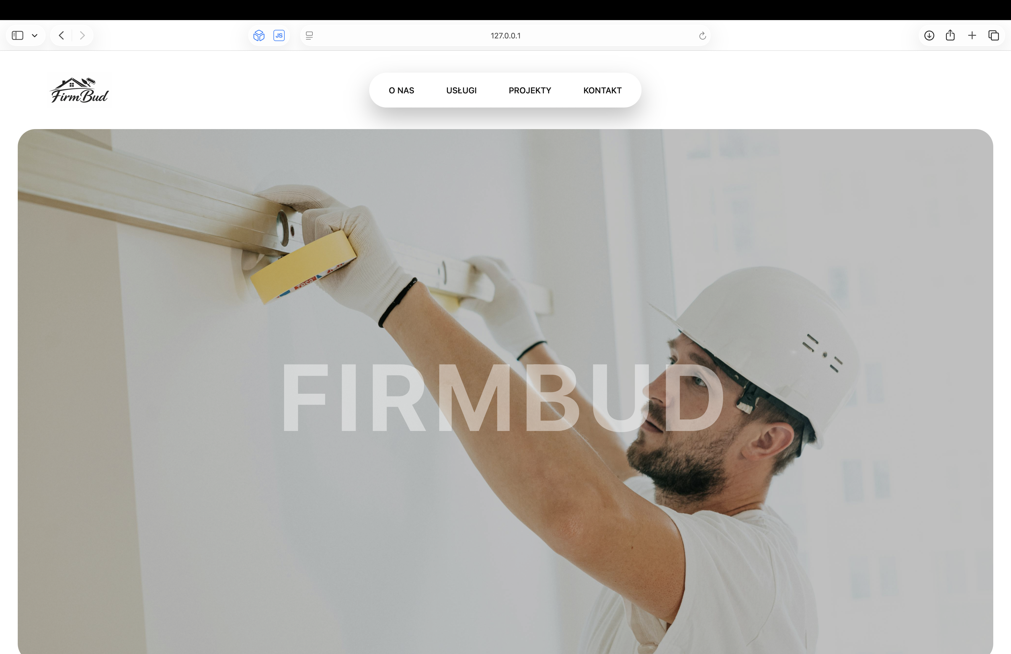 Firma budowlana – strona WWW